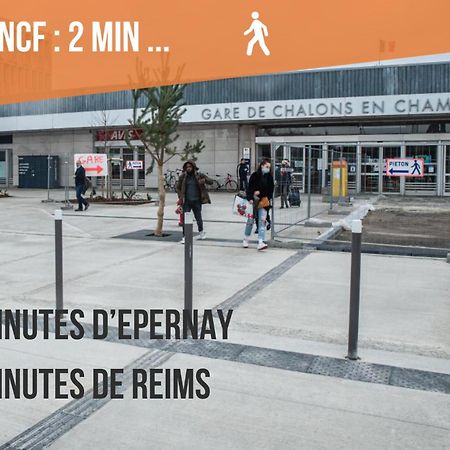 Promenade D'Automne - Netflix & Wifi - Climatisation- Parking Gratuit - Check-In 24H24 - Emplacement Velos - Goodmarning Châlons-en-Champagne Exterior foto