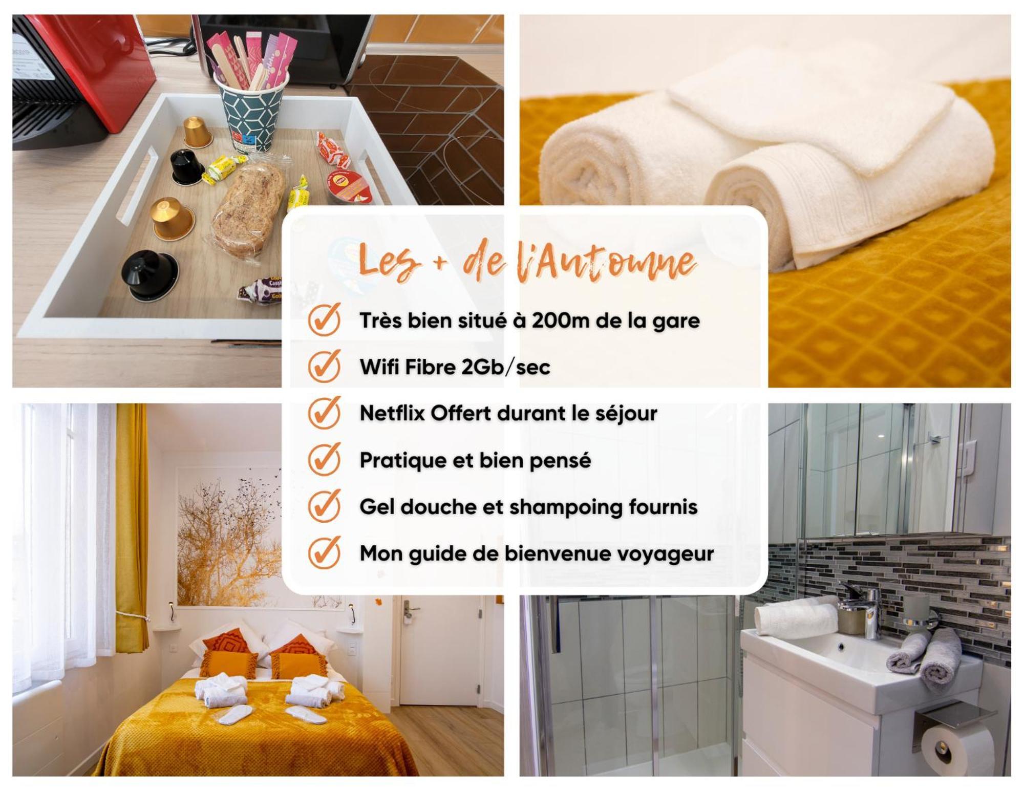 Promenade D'Automne - Netflix & Wifi - Climatisation- Parking Gratuit - Check-In 24H24 - Emplacement Velos - Goodmarning Châlons-en-Champagne Exterior foto